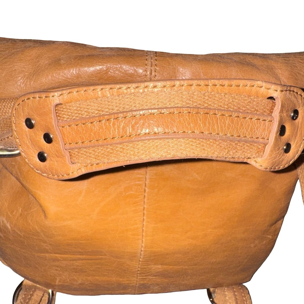The Sak Cognac Leather‎ Messenger Bag Boho Crossbody Satchel Shoulder Purse - Picture 4 of 9